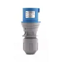 Terminator 3-pin industrial plug with matt cover，2Pole +Earth, 6h, 200-250V~16A, IP44, rewirable,