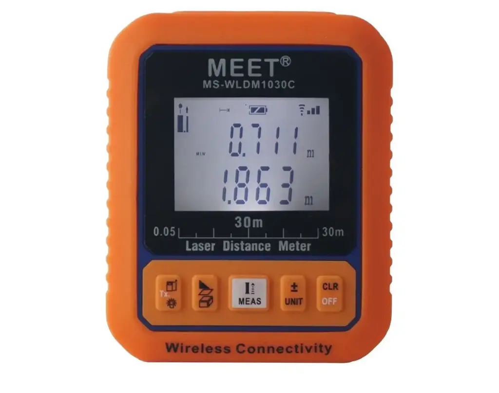 Terminator Wireless Connectivity Digital Distance Meter Display in Two Rows 30M