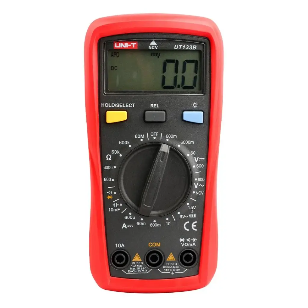[UT 133B] Terminator Digital Multimeter AC/DC Voltage DC Current 10A Capacitance Battery Test 1.5V 9V