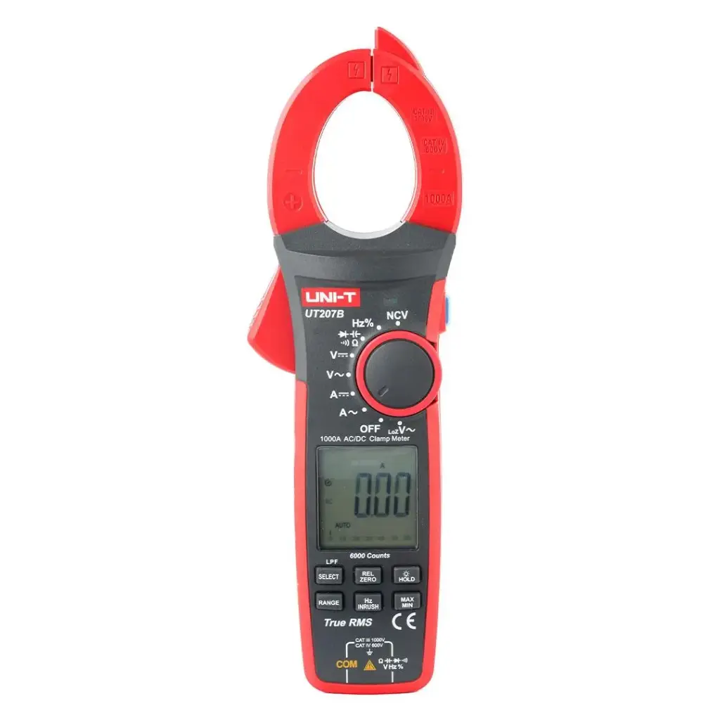 [UT 207B] Terminator Clamp Meter Digital AC/DC 1000A Cap Temp Hz/Duty NCV Analog bar LPF LoZ ACV
