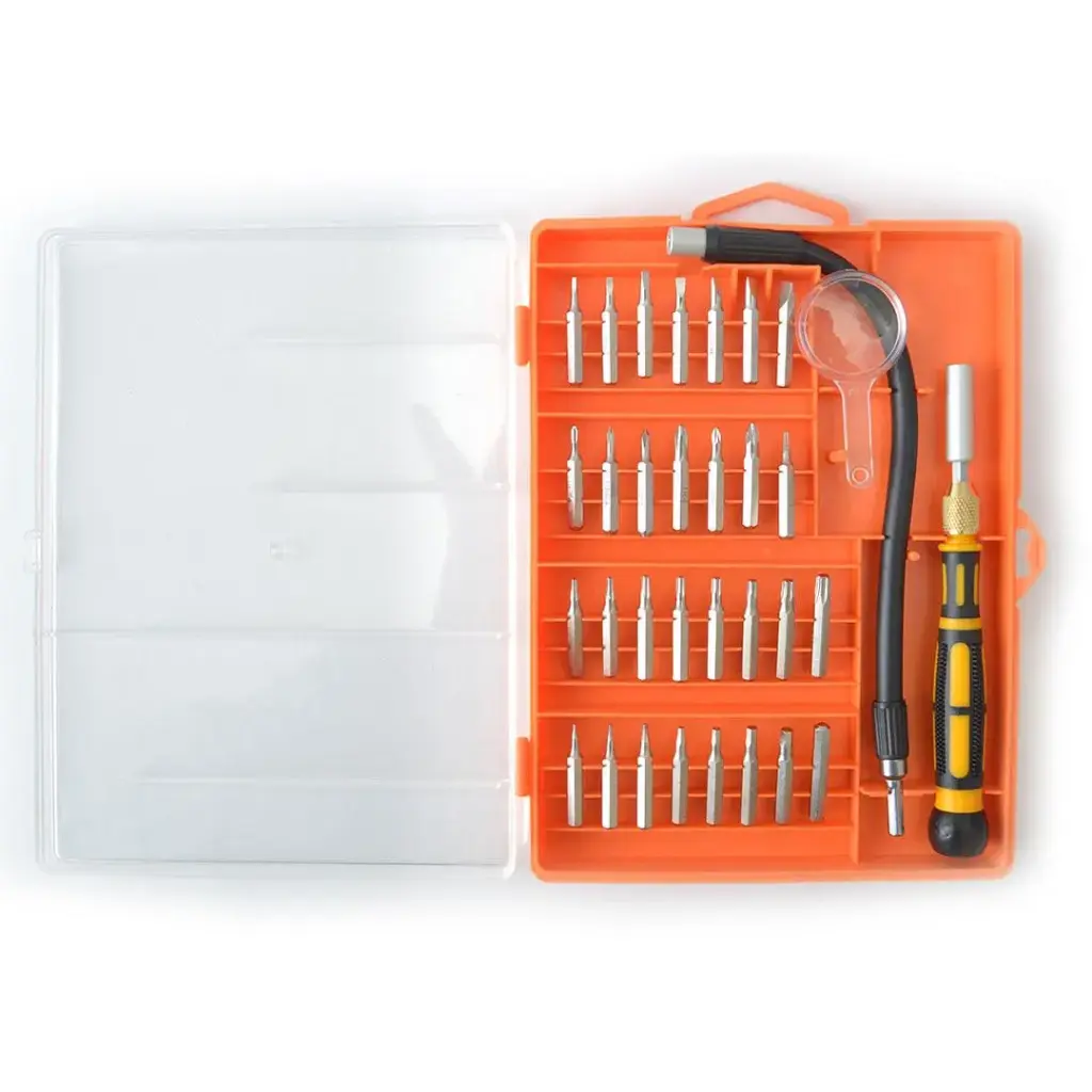 Terminator Screw Driver 33 Pcs Precision Set With 8mm Flexible Ext Shaft and Detatchable Rubbel Handle (Taiwan)