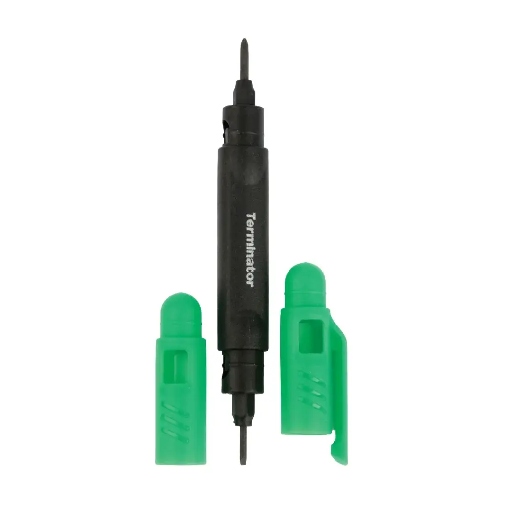 Terminator Precision Screw Driver Set 4 Size (+&-) Detachable With Pocket Clip