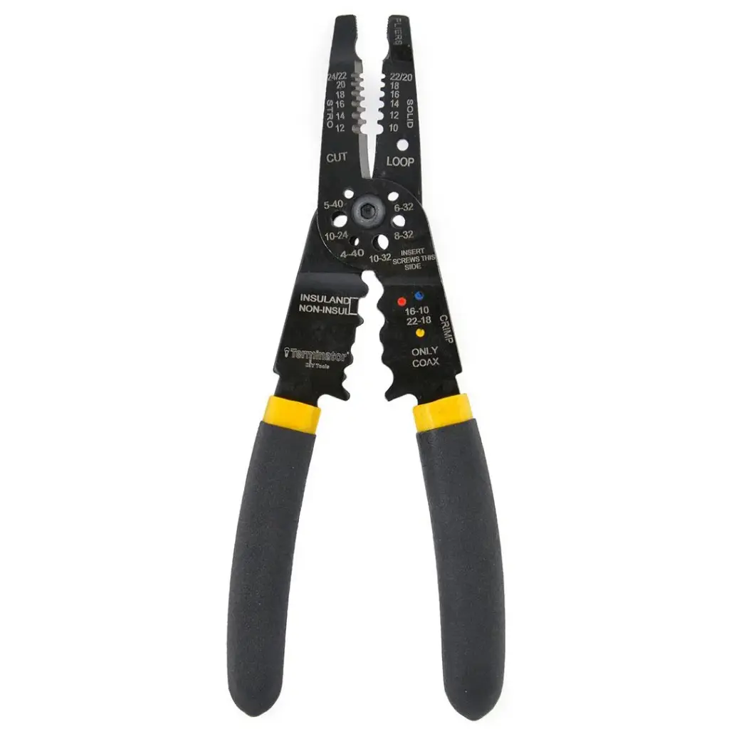 Terminator Strippers/Crimpers Heavy Duty Wire 7" (Taiwan)