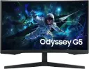 Samsung 27" Odyssey G5 G55C QHD Curved Gaming Monitor, 165Hz Refresh Rate, 1ms Response Time, AMD FreeSync Premium, 1000R Curvature, Middle East Version - LS27CG552EMXUE