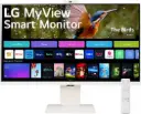 LG 32-inch MyView 4K UHD, IPS Display, webOS Smart Monitor, ThinQ Home, USB Type-C 90W PD, Built-in FHD Webcam & Speaker, HDR 10, AirPlay 2, Screen Share, Bluetooth, 32SR85U-W