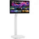 LG 32" Smart Monitor Swing 32U889SA-W 4K UHD IPS Touch Display, 3840×2160 Resolution, HDR10, webOS Smart Features, Built-in Speakers, USB-C & HDMI Connectivity, Fully Adjustable Wheeled Stand, White