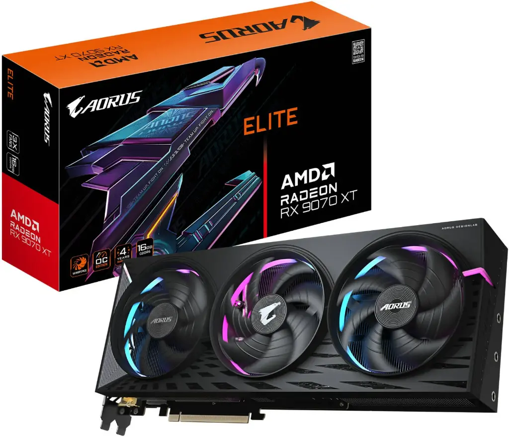 [GV-R9070XTAORUS E-16GD] GIGABYTE GPU 9070 16GB GDDR6 Graphics Card 4.0,