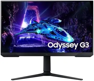 [LS32DG302EMXUE] Samsung 32" Odyssey G3 G30D FHD Gaming Monitor, 180Hz Refresh Rate, 1ms Response Time, VA Panel, Borderless Design, Eye Care Technology, Middle East Version - LS32DG302EMXUE
