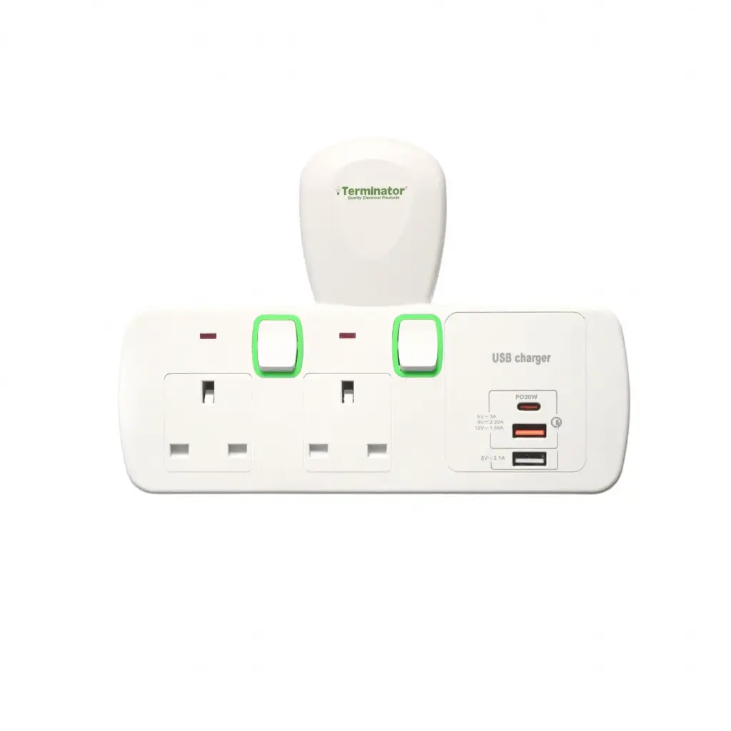 [TMA 2T-3UAC-UK] Terminator 2-Timer 3 Outlet AC UK Plug (TMA 2T-3UAC-UK)