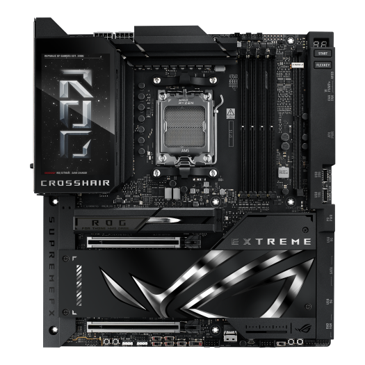 ASUS ROG Crosshair X870E Extreme AM5 E-ATX Gaming Motherboard, AMD X870E Chipset, 4x DDR5 DIMM up to 256GB, Dual PCIe 5.0 x16, 5x M.2 Storage Slots, Advanced Overclocking, Premium 90MB1LB0-M0EAY0