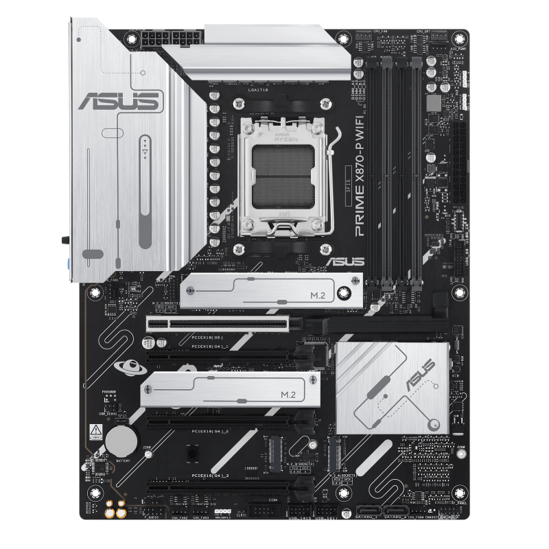 [90MB1IS0-M0EAY0] ASUS 90MB1IS0-M0EAY0 X870-P Motherboard, X870 4x DDR5 192GB,