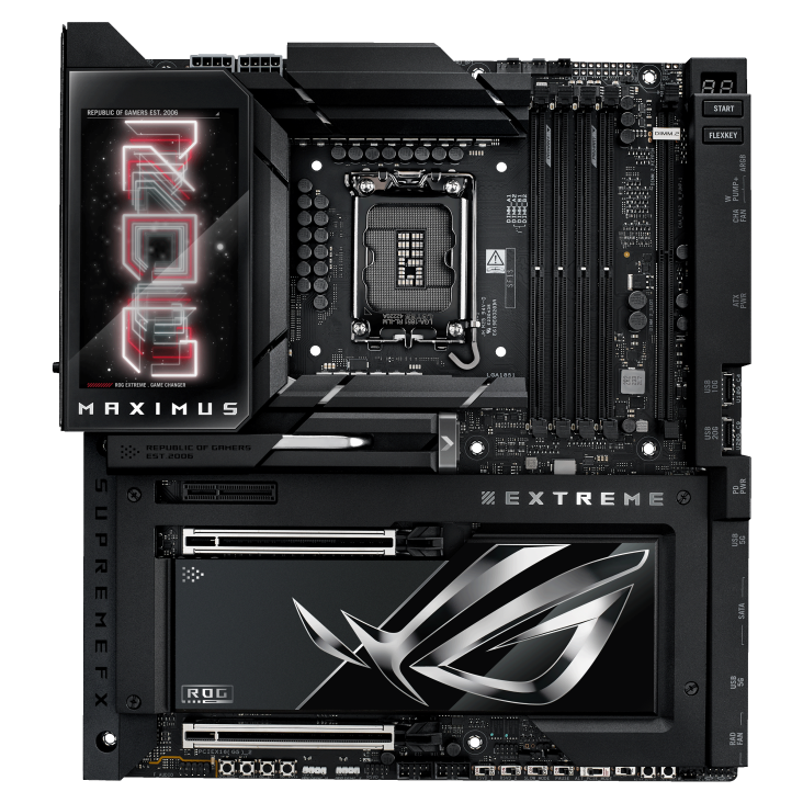ASUS ROG Maximus Z890 Extreme LGA1851 ATX Motherboard, Intel Z890 Chipset, 4x DDR5 DIMM up to 192GB, Dual PCIe 5.0 x16 Expansion, 6x M.2 Slots, Wi-Fi 7 and Bluetooth 5.4, Premium 90MB1IA0-M0EAY0