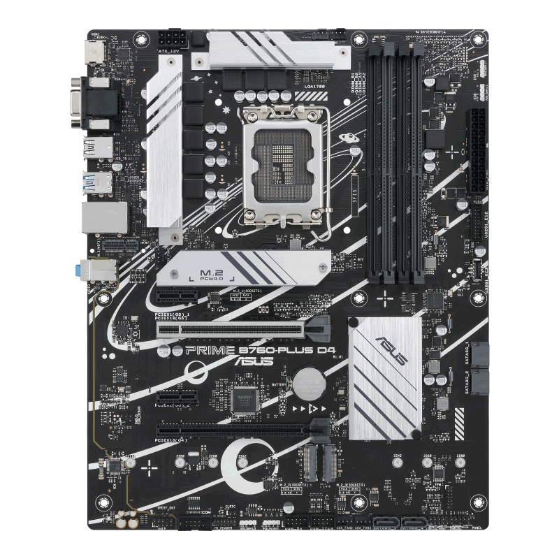 [90MB1CW0-M1EAY0] ASUS 90MB1CW0-M1EAY0 B760-PLUS D4 LGA1700 Motherboard, B760 4x