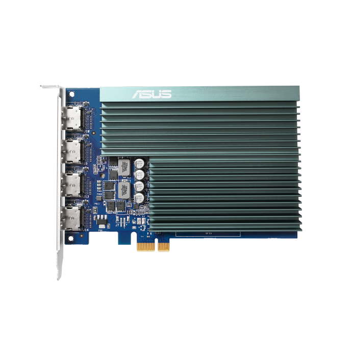 ASUS GeForce GT 730 2GB GDDR5 Graphics Card, 384 CUDA Cores, OpenGL 4.6, 5010 MHz Memory Speed, PCI Express 2.0, 4x Native HDMI 1.4b with HDCP Support, Black 90YV0H20-M0NA00