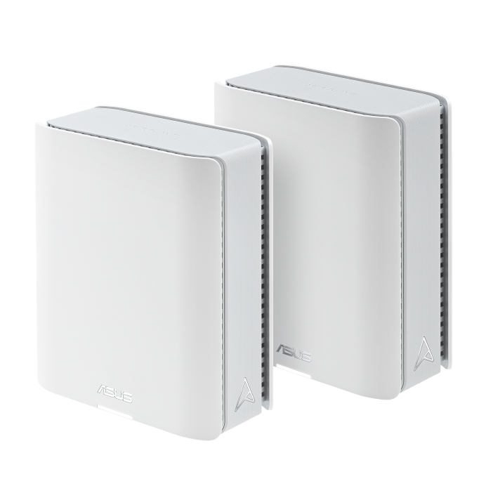 ASUS ZenWiFi BT10 Router WiFi 7 Tri-Band Mesh System with 8 Internal Antennas, Multi-Link Operation, 2.4GHz/5GHz/6GHz Bands, Pack of 2, White – Model 90IG08Y0-MO3C40