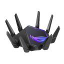 ASUS ROG Rapture GT-AXE16000 Quad-Band WiFi 6E Gaming Router, up to 16000 Mbps, 2.4GHz/2x 5GHz/6GHz, 2.5G Ethernet WAN, AiMesh and VPN Fusion Compatible, Model 90IG06W0-MU2A10