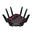 ASUS ROG Rapture GT-BE19000 WiFi 7 Tri-Band Gaming Router, 8 External Antennas, 12-Stream Design, Dual 10G Ethernet, Game Acceleration, Multi-Link Operation, Black, Model 90IG0850-MO9A0V