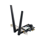 ASUS 90IG07A0-MO0B00 PCE-AX1800 PCIe WiFi 6 Adapter Dual-Band 1800Mbps, Bluetooth 5.2, WPA3 Security, External Antennas, Low-Profile Bracket