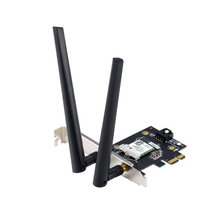 [90IG09G0-MO0B00] ASUS 90IG09G0-MO0B00 PCE-BE6500 WiFi 7 PCIe Adapter  Tri-Band, 6GHz Support, Bluetooth 5.4, 2 External Antennas