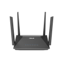 ASUS RT-AX52 AX1800 WiFi 6 Router with 4 External Antennas, Speeds up to 1201 Mbps, 128MB Flash and 256MB RAM, OFDMA, Beamforming, Black, Model 90IG08T0-MU2H00