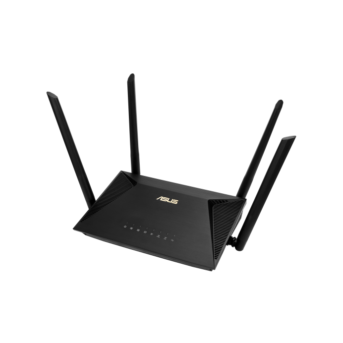 [90IG06P0-MO3500] ASUS 90IG06P0-MO3500 ASUS RT-AX53U AX1800 WiFi 6 Router Dual-Band, MU-MIMO & OFDMA, AiMesh Compatible, Trend Micro AiProtection