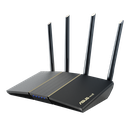 ASUS RT-AX57 AX3000 WiFi 6 Router with Speeds up to 2402 Mbps, MU-MIMO and OFDMA, AiProtection, 4 External Antennas, Parental Controls, Black, Model 90IG06Z0-MU2C00