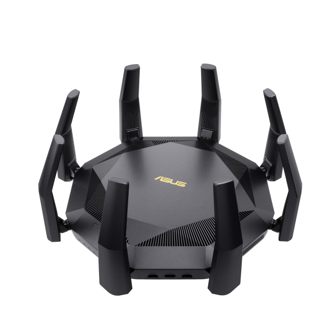 [90IG04J1-BM3010] ASUS 90IG04J1-BM3010 RT-AX89X AX6000 WiFi 6 Router 12-Stream, Dual 10G Ports (SFP+ & Base-T), 8x LAN Ports, AiMesh Compatible