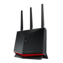 ASUS 90IG08W0-MO9A0V RT-BE86U WiFi 7 Gaming Router BE6800 Dual-Band, 10G WAN/LAN Port, 4x 2.5G Ports, Quad-Core 2.6GHz CPU
