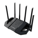 ASUS TUF Gaming BE6500 Dual-Band WiFi 7 Router, up to 5764 Mbps, 6 External Fixed Antennas, AiMesh Primary Router or Node, 2.4GHz & 5GHz Bands, Black, Model 90IG0920-MO9C00