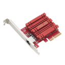ASUS XG-C100C 10GBase-T PCIe Network Adapter with RJ45 Port, Backward Compatible at 5G/2.5G/1G/100Mbps, Built-in QoS, Model 90IG08B0-MO0B00