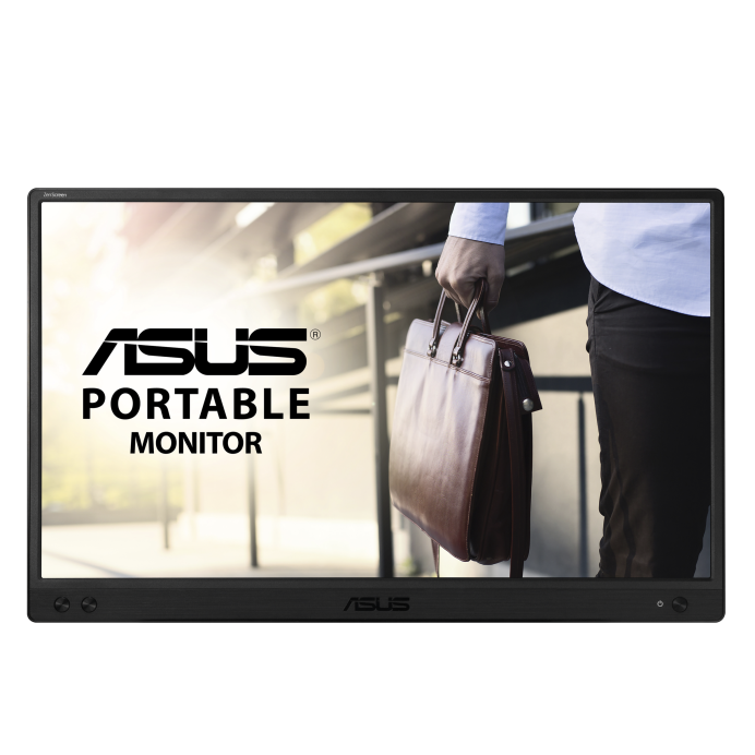 ASUS ZenScreen MB166C 16" Portable Monitor, Full HD 1080p IPS Display, 60Hz Refresh Rate, 5ms Response Time, 262K Display Colors, USB-C Port, Slim and Lightweight Design, Black 90LM07D3-B01170
