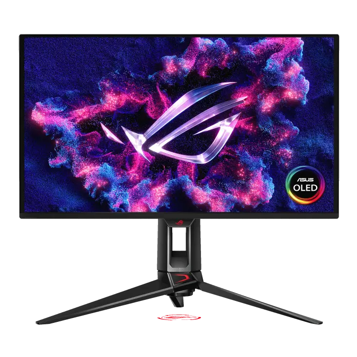 ASUS ROG Swift PG27UCDM 27" 4K UHD QD-OLED Gaming Monitor, 240Hz Refresh Rate, G-SYNC, HDR10, Ultra-Fast Response, Slim Bezel Design, Black 90LM0B30-B01971