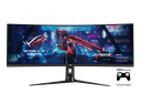 ASUS ROG Strix XG49VQ 49" Super Ultra-Wide Curved Gaming Monitor, Dual Full HD 3840x1080 Display, 144Hz Refresh Rate, FreeSync 2 HDR, GameVisual & GamePlus Modes, Slim Bezel Design 90LM04H0-B01170