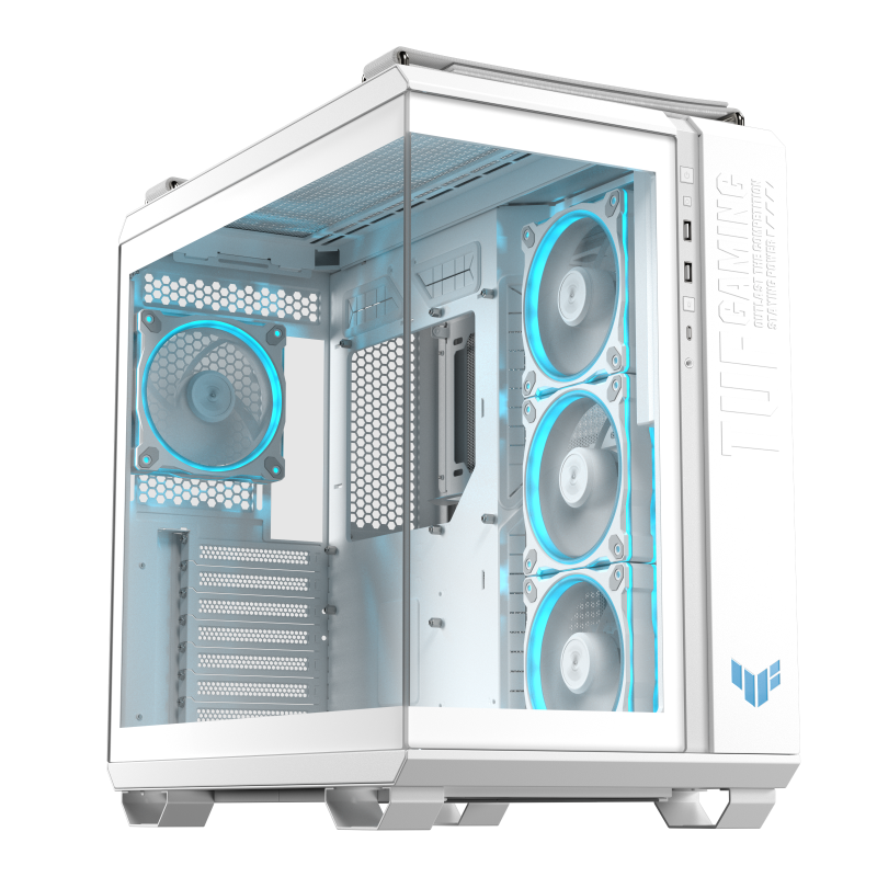 [90DC0093-B19010] ASUS 90DC0093-B19010 TUF Gaming GT502 Horizon ARGB Mid-Tower Case  Seamless Panoramic View, Dual-Chamber Design, 4x Pre-installed ARGB Fans