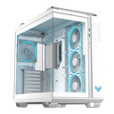ASUS 90DC0093-B19010 TUF Gaming GT502 Horizon ARGB Mid-Tower Case  Seamless Panoramic View, Dual-Chamber Design, 4x Pre-installed ARGB Fans