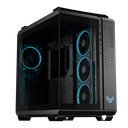 ASUS 90DC0090-B19020 TUF Gaming GT502 Horizon ARGB Mid-Tower Case Seamless Panoramic View, Dual-Chamber Design, 4x Pre-installed ARGB Fans