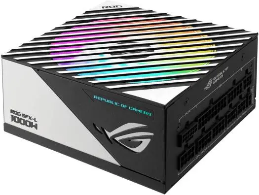 ASUS ROG Loki SFX-L 1000W Power Supply Unit, 80 Plus Platinum Certified, Fully Modular, PCIe Gen 5.0 Ready, 120mm ARGB Fan with Aura Sync, ROG Heatsinks, 0dB Fan Mode, Black 90YE00N1-B0NA00