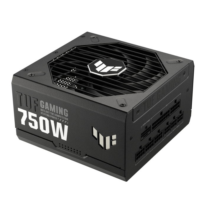 ASUS TUF Gaming 750W Fully Modular Power Supply, 80 Plus Gold Certified, Active PFC, ATX12V Form Factor, Dual-Ball Fan Bearings, 135mm Axial-Tech Fan Design, Durable Build, Black 90YE00S3-B0NA00