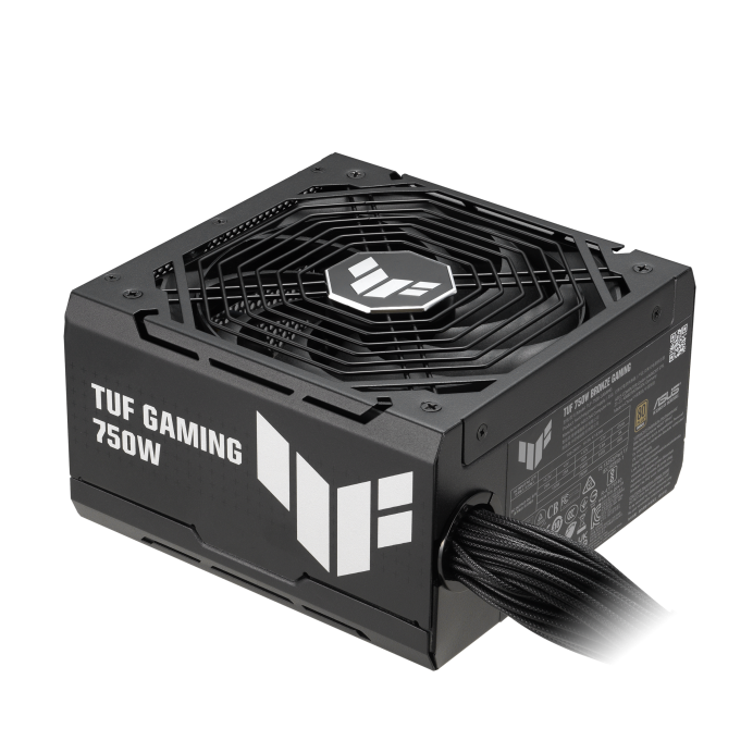 ASUS TUF Gaming 750W Power Supply, 80 Plus Bronze Certified, Fully Modular ATX12V PSU, 135mm Axial-Tech Fan Design, Dual-Ball Fan Bearings, Military-Grade Components, High Durability 90YE00D0-B0NA00