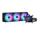 ASUS ROG Strix LC III 360 ARGB LCD CPU Liquid Cooler, 360mm Radiator, 3x AF-12S 120mm ARGB Fans 2200 RPM, 70.38 CFM Airflow, 360° Rotating ROG Logo, High Performance Cooling, Black 90RC00W1-M0UAY0