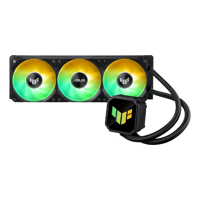 ASUS TUF Gaming LC III 360 ARGB Liquid CPU Cooler, 360mm Radiator, 3x MF-12 ARGB Fans at 2600 RPM, 90.78 CFM Airflow, Anti-Vibration Rubber, Stable High Performance Cooling, Black 90RC0191-B0EAY0