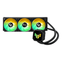 ASUS TUF Gaming LC III 360 ARGB Liquid CPU Cooler, 360mm Radiator, 3x MF-12 ARGB Fans at 2600 RPM, 90.78 CFM Airflow, Anti-Vibration Rubber, Stable High Performance Cooling, Black 90RC0191-B0EAY0