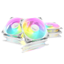 ASUS TUF 90DA0093-B09020 TR120 ARGB Case Fans (3-Pack) – 3.3mm H2O, 77.4 CFM, Double-Layer LED Matrix, Aura Sync