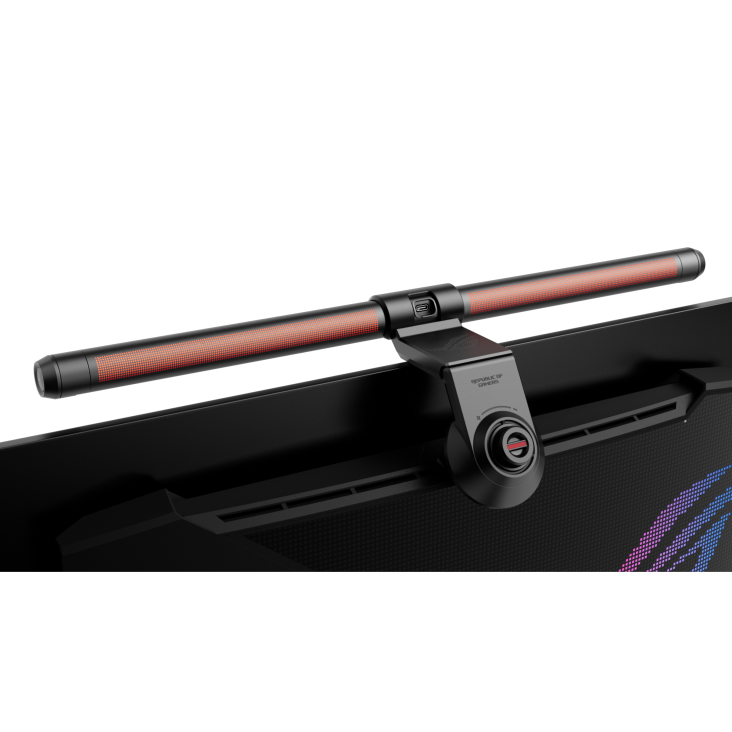 [90LA00P0-B01970] ASUS ROG AURA Monitor Light Bar ALB01, Asymmetric Lighting with 3 Modes, Patented Clamp and Magnetic Buckle Design, Compatible with Aura Sync and DisplayWidget Center for Eye Comfort 90LA00P0-B01970