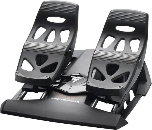 Thrustmaster T.Flight Rudder Pedals – S.M.A.R.T Rudder System with 4 Slide Rails, Ecosystem Ready, Compatible with PC, PS4 and Xbox Platforms, Ergonomic Black Design TM-JSTK-TFRP-RUDDER