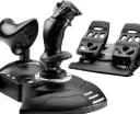 Thrustmaster T.Flight Full Kit X – Joystick with T.Flight Rudder Pedals, Ergonomic Design for Realistic Flight Simulators and Games, Compatible with Windows 7 and Later,Black TM-JSTK-TFLGHT-FULLKIT-XB
