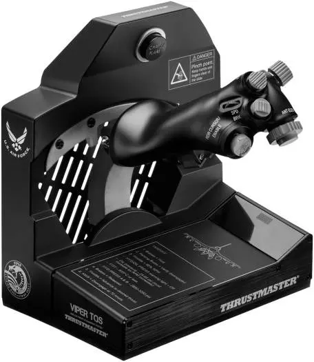Thrustmaster Viper TQS Metal Throttle Quadrant System – 1:1 Scale Replica Handle with 21 Action Buttons, 5 Axes, Chaff and Flare Functions, Licensed by the U.S. Air Force for PC TM-JSTK-VIPER-TQS