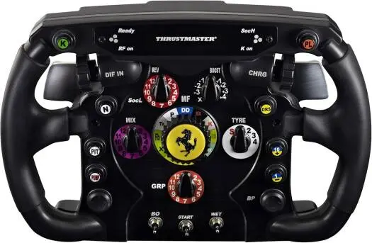 Thrustmaster Ferrari F1 Wheel Add-On – Genuine F1-Style "Push and Pull" Shifters, Rubber-Textured for Comfortable Grip, Quick Release System, Officially Licensed by Ferrari, Black TM-WHL-ADDON-FRARI