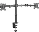 Newstar 91-LDT12C024N Double Joint Monitor Arm – fits 13''-32'' screens up to 8kg, detachable VESA plate, cable management & 360° rotation, Black. 91-LDT12C024N