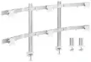 Newstar 91-LDT38C06 Six Screen Monitor Arm – fits 17''-32'' monitors up to 8kg each, sliding horizontal bar, individual VESA height adjustment & cable management, White. 91-LDT38C06